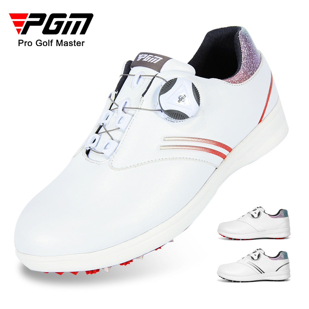 Womens Waterproof AntiSlip Golf Shoes with Dial Lace System