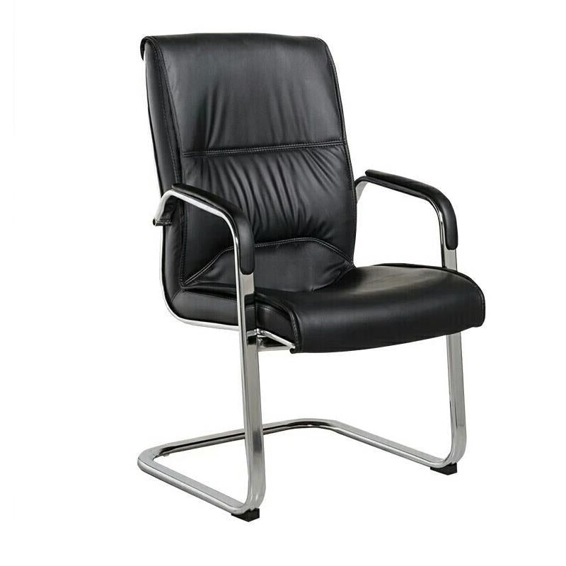 Modern Minimalist Office Chair with Fixed Armrests